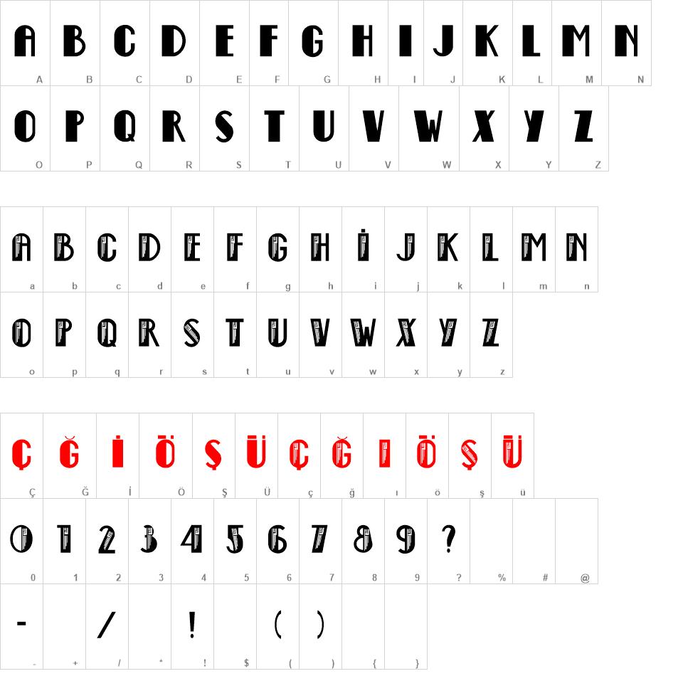 Empire State Deco font